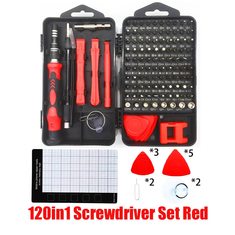 TechMasterFix O 120 em 1 Chave de Fenda Magnética Set Precision Torx-Desconto