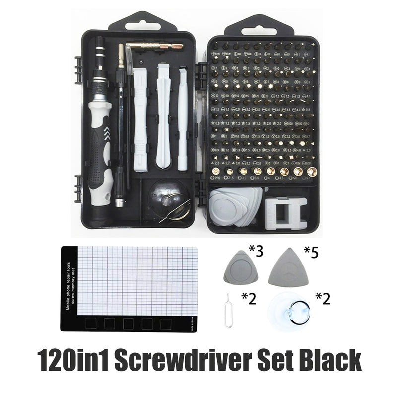 TechMasterFix O 120 em 1 Chave de Fenda Magnética Set Precision Torx-Desconto