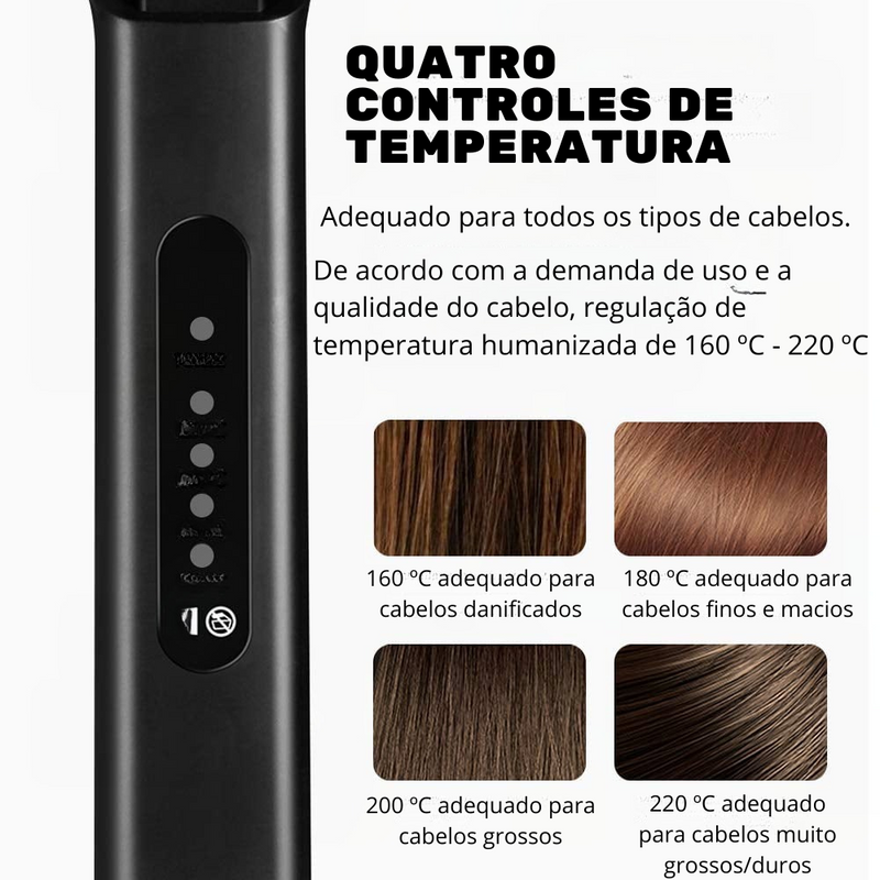 FlatHair™ - Chapinha Iônica de Cerâmica Turmalina