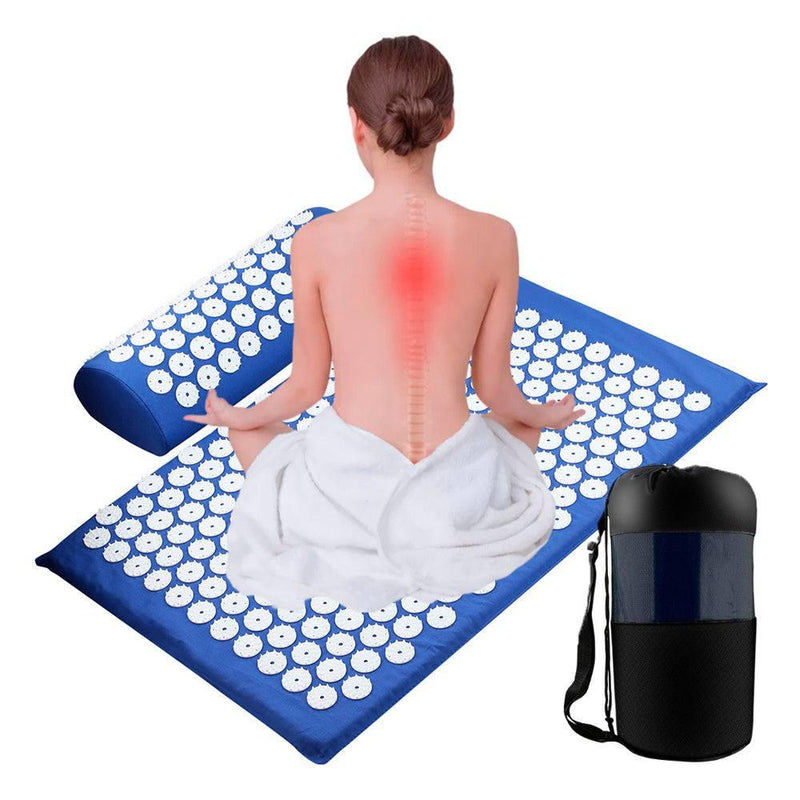 Tapete e Almofada de Acupressão Acupuntura Yoga Relaxamento - Lótus